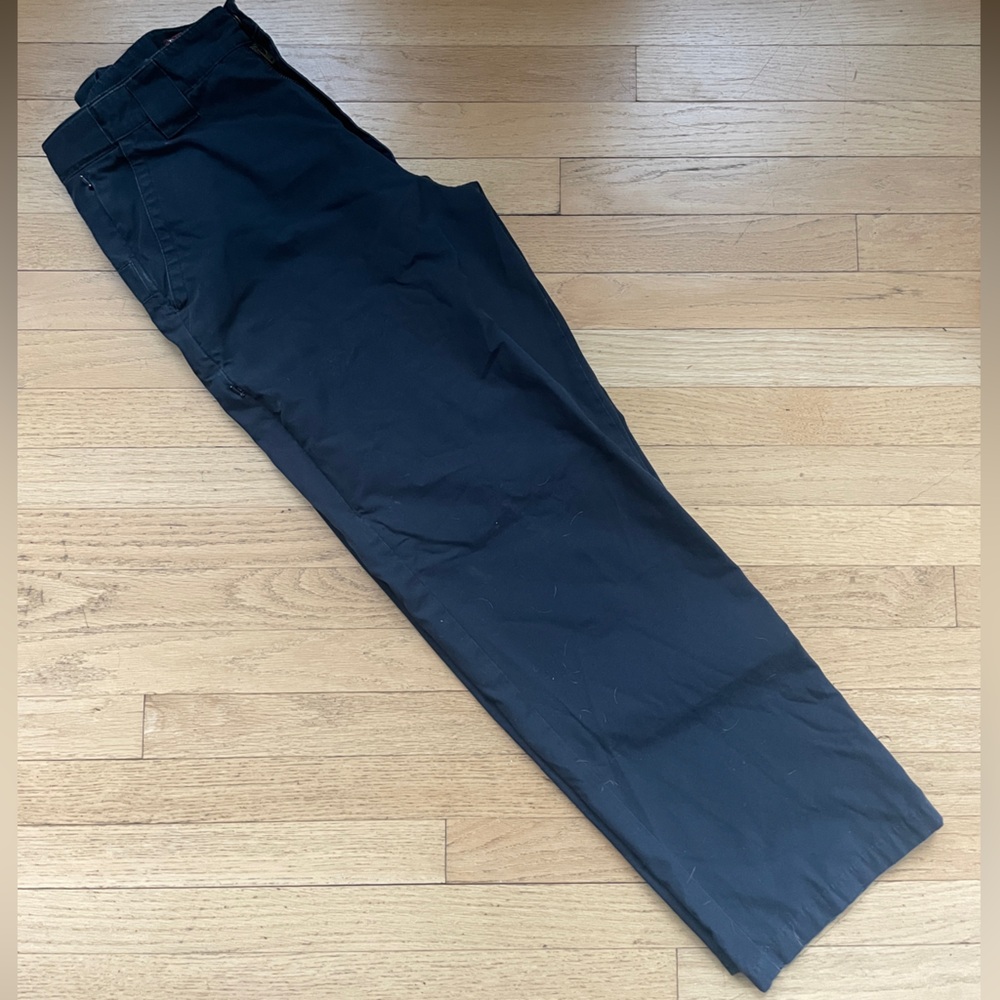 Black Chinos Relaxed Fit Elastic Cuff